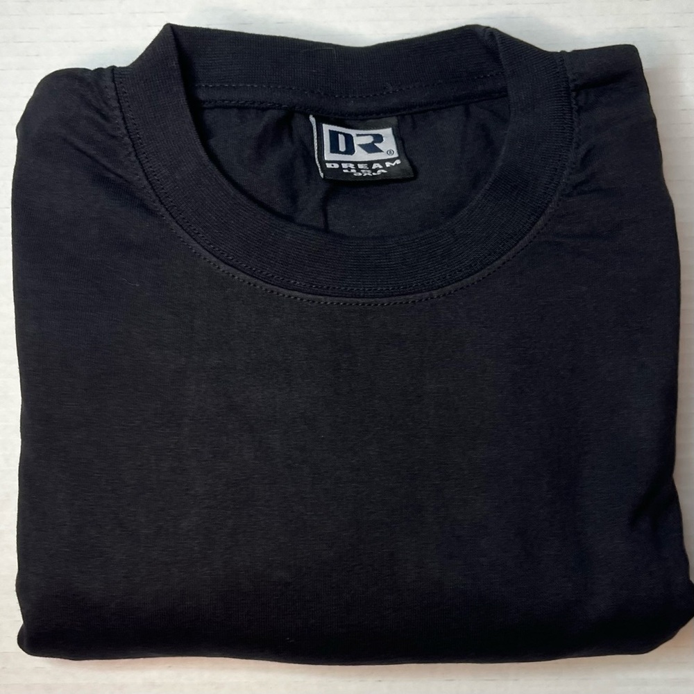 DR Dream USA Men’s Black Long Sleeve T-Shirt Hefty Weight Size 3XL NEW!